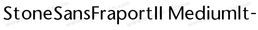 StoneSansFraportII Mediumlt字体转换